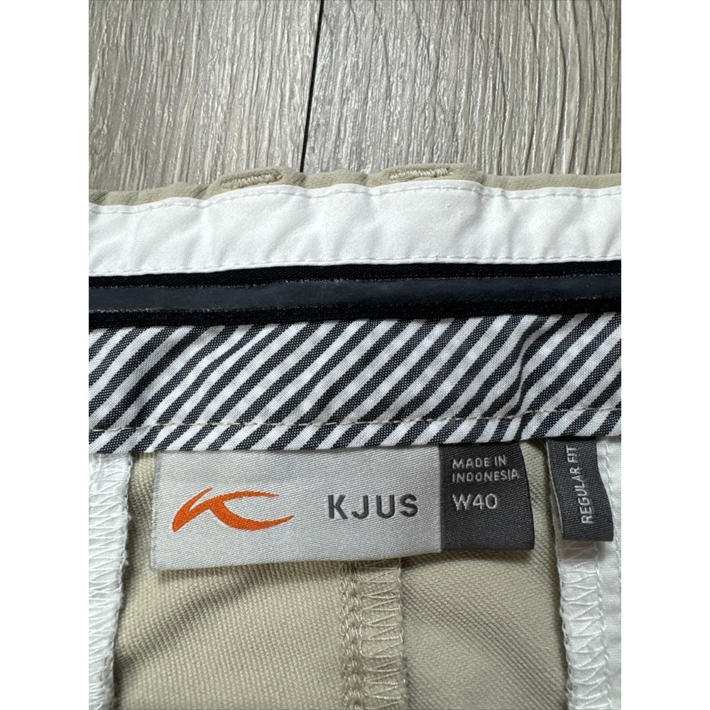KJUS Chino Shorts Men's Size 40 Beige Golf Polyamide Stretch 10" Inseam $129